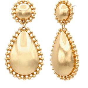 Dotted Round & Teardrop Earrings